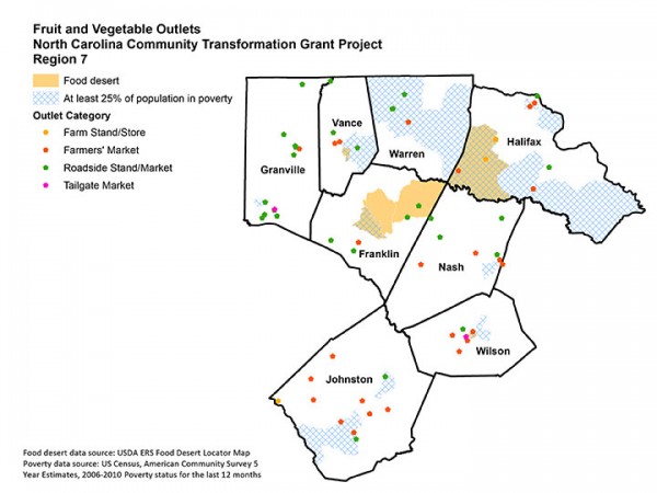 Food Vegetable Outlet Region 7 Map